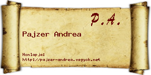 Pajzer Andrea névjegykártya